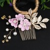 Anfiodas Hair Ornament, Hair Accessories, 4-Piece Set, Kimono, Pearl, Kimono,