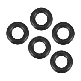 QUARKZMAN 5 pieces nitrile rubber rings repair replacement rubber 20 mm x 10 mm x 5 mm for tap plumber repair seal connection, black