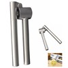 Garlic Press, Stainless Steel Garlic Mincer Removeable Insert Easy Clean