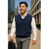 Akwa Men’s V-Neck Golf Vest Lightweight Waterproof Pullover Sweater Wind-Resistant