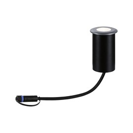 Paulmann 94370 Plug & Shine LED Outdoor Light Recessed Floor Light IP67 3000K 6W Grey Dimmable Garden Lighting System Aluminium