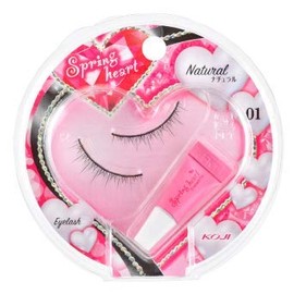 [Set of 3] Spring Heart Eye Lash, 01, Natural
