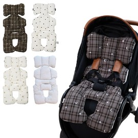 Colulu Baby Stroller Seat, Stroller Cushion, Stroller Mat, Ribbon-shaped Pillow, Newborn, Baby 3D Structure, 100% Cotton, Mesh Material, All Seasons, Foldable, Children's Head Protection, Restore,