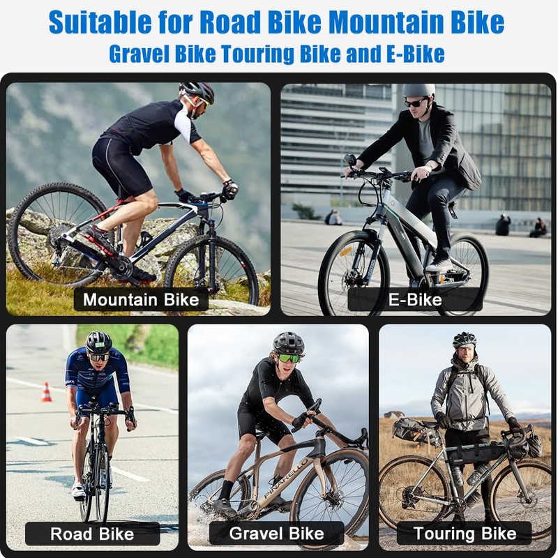 Cableet Bike Frame Bag 1.5L, EVA Hard Shell Bicycle Triangle