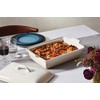 Le Creuset Stoneware Heritage Covered Rectangular Casserole, 4 qt., Peche