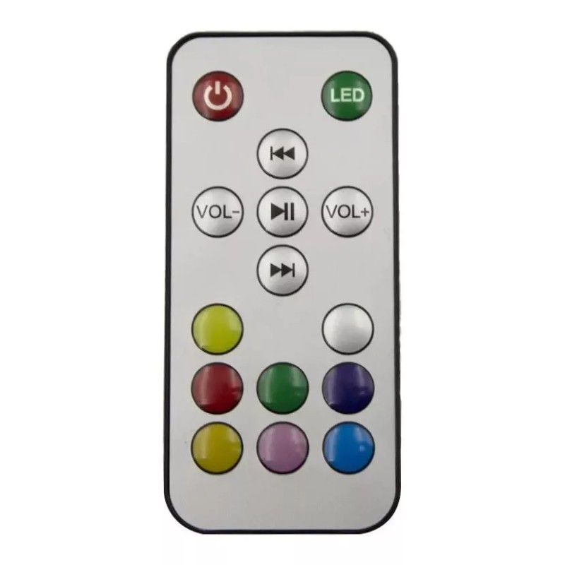 Maíz Bocina Radio Fm Recargable Usb Bluetooth Luces Led Pack