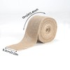 FALSKT 8cmX12m Jute Burlap Ribbon Hessian Ribbon Natural Jute Ribbon