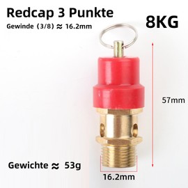 Air Compressor Safety Valve, Safety Valve Compressor Pressure Relief Valve, Pressure Regulator Heavy Duty Power Tools Accessories, for Air Compressor, 3/8 Thread, 0.78 Mpa