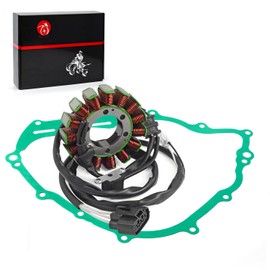 Magneto Stator and COVER Gasket Compatible with Yamaha Grizzly 700 YFM700FG 4x4 Fi 2007-2015 Grizzly 550 4x4 Fi 2009-2014 28P-81410-01-00