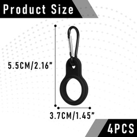 4 Stück Karabiner Flaschenhalter Set,Flaschenhalter Gürtel,Flaschenhalter Rucksack,Wasserflasche Schnalle,Schwarz Schlüsselanhänger Flaschenhalter Clip, für Camping Wandern und Outdoor-Aktivitäten
