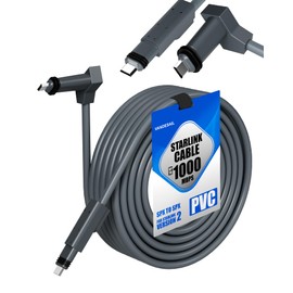 VANDESAIL for Starlink Replacement Cable, Compatible Starlink Extension Cable V2, Waterproof for Starlink Rectangular Satellite Gen 2 Grey -75FT(22M)