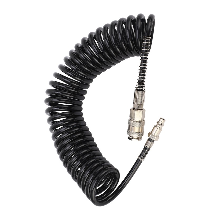 Recoil Air Hose Pressure Resistant Durable Flexible Lightweight Coiled Air