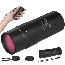 CANTONG Mini Monoculars 8X Magnification 32mm Lens Multi-Coated Optics Manual Focus Compact Telescope