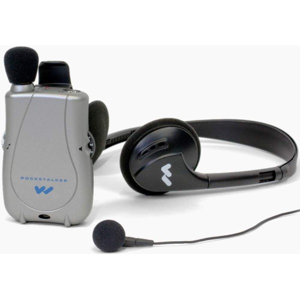Williams Sound PKT D1 Eh Pocketalker Ultra Duo - Amplificador con Auricular pequeño y Plegable