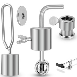 CiShow Pack of 2 balance weights for barbecue skewers, 180 g, 286 g counter balance, barbecue skewer weights, rotisserie skewer balance weight, balance rotisserie spies, stainless steel skewer weight