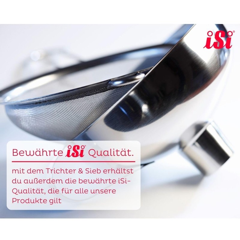 Funnel with Sieve for Isi Whip, Diameter 16 cm