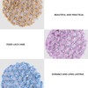 FRCOLOR Elastic Hair Snood Net 5 Pack Handmade Crochet Hairnet
