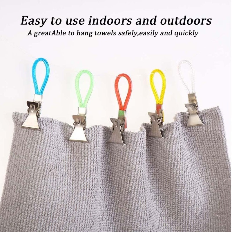 UEAVOID Pack of 15 Towel Clips Towel Hooks Replacement Eyelets