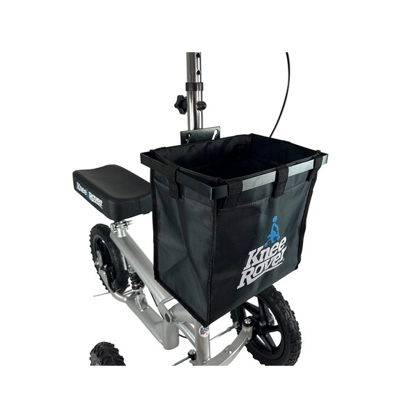 KneeRover Deluxe Knee Scooter Universal Basket Accessory with 15 Pound
