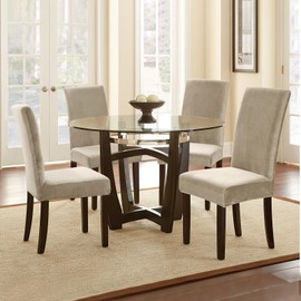 Alishomtll Dining Chair Covers Set of 4 Stretch Velvet Chair Covers for Dining Chairs Elastic Removable Chair Slipcovers Reusable Washable Chair Protector for Hotel Banquet Ceremony (Champagne, 4pcs)