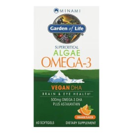 Garden of Life Suplemento Alimenticio Omega 3 60 Cápsulas Sabor Naranja