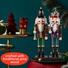 THE TWIDDLERS 2 Pack 12 Inch Wooden Nutcracker Christmas Decor