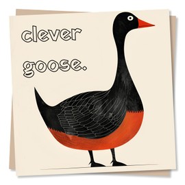 Congratulations Card For Exam Success, A New Job, Passing Test Or Other Achievement - Clever Goose - Card For Men, Women, Friend, Partner
