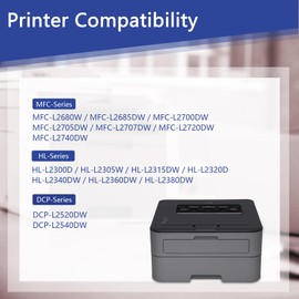 DR630 Drum Replacement - Replacement for Brother DR630 DR-630 HL-L2300D HL-L2340DW HL-L2360DW HL-L2380DW DCP-L2540DW DCP-L2540DW MFC-L2705DW MFC-L2707DW Printer 1 Black (Toner not Included)