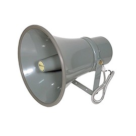 Weltron - Outdoor Trumpet Home Speaker Set of 1 Gray (WS-259)