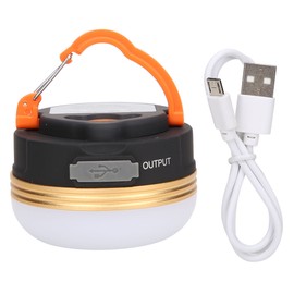 Outdoor USB Charging Portable Hanging Magnetic LED Light Tent Lantern  Camping Emergency Lights LampGold ring USB