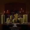MOZEAL 3" x 4" Hand-Poured Unscented Olive Green Candle, Dripless
