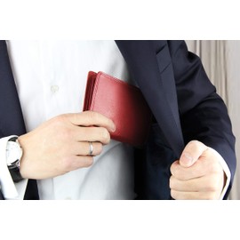 Frentree ® Premium Nappa Leather Wallet RFID Protection 15 Card Slots Coin Compartment Portrait Black Brown Bordeaux, bordeaux, Elegant