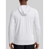 Zengjo Lightweight Hoodies for Men Pullover Workout(White,L)