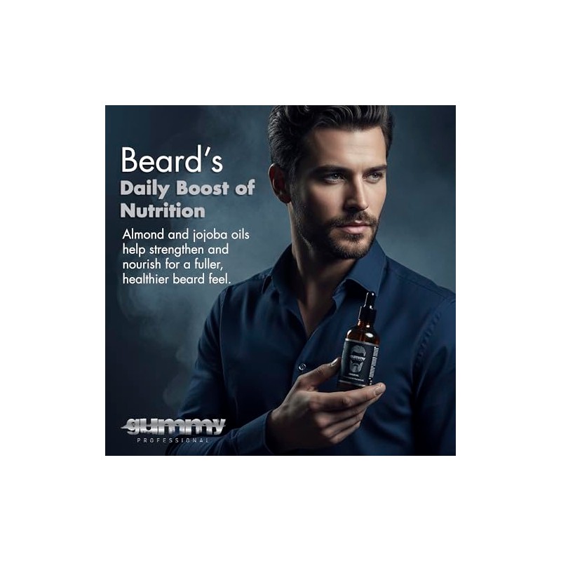 Gummy Beard Oil 1.69 fl.oz -%100 Natural Ingredients, 50 ml
