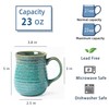 masoline 23 oz Large Ceramic Coffee Mugs, Handmade Cup with