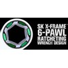SK Hand Tool 80041 9/16" 6 Point X-Frame Metric Combination