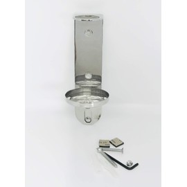 Wall Mount 300ml Single Dispenser Chrome Holder Ideal for Sea Kelp Bottles