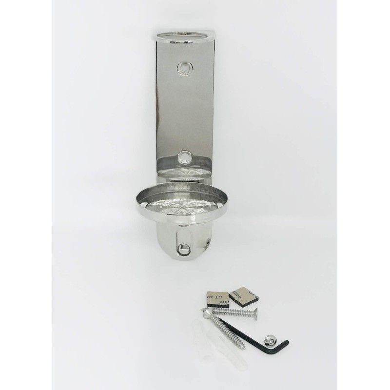 Wall Mount 300ml Single Dispenser Chrome Holder Ideal for Sea