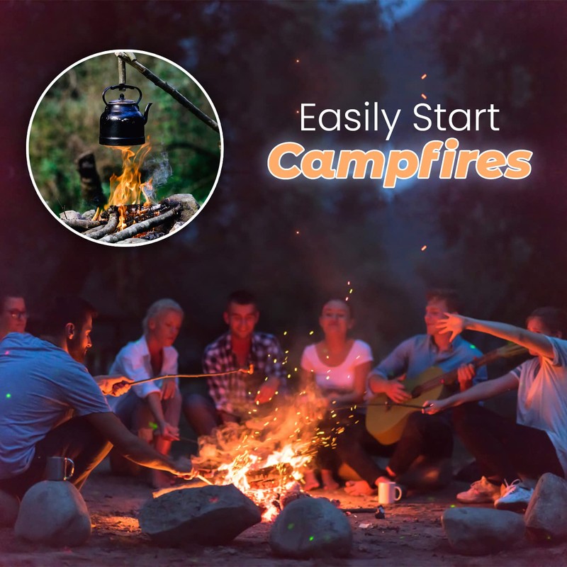 Dextreme Fire Starter (120 PCS) Natural Fire Starters for Campfire,