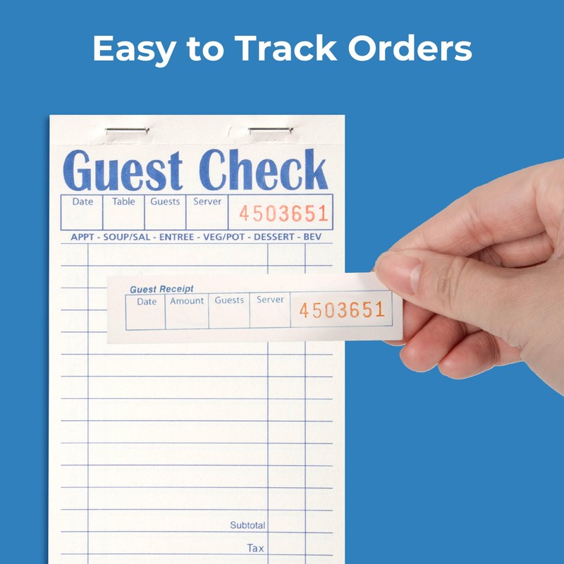 FMP Brands Guest Check Books for Servers, Server Note Pads