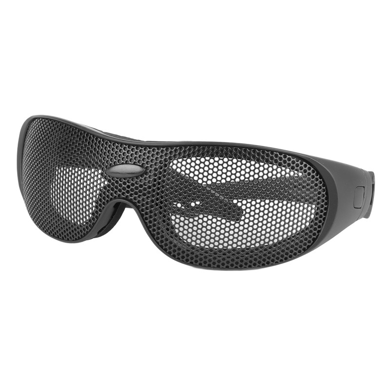 Windproof Goggles Breathable Impact Resistance Iron Mesh Pattern Protective Glasses