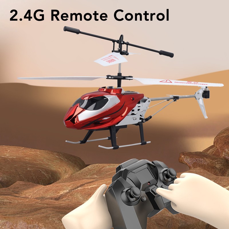 RC Helicopter with Lights 3.5 Channel USB Drop Proof 2.4G