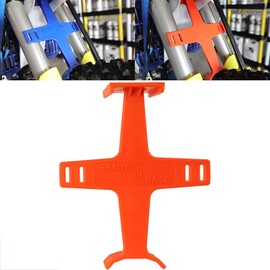 PRO CAKEN 10.6 inch Universal Motorcycle Fork Brace Protection Plastic Fork Support Guard Fork Saver for Most Motorcycles Pit Dirt Bikes Motorcycle Accessories-Orange