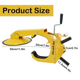 2 Pack Trailer Wheel Lock Clamp Boot Adjustable for RV Boat Trailer Truck Auto Car Heavy Duty Steel Anti-Theft Tire Lock Trailer Boot Towing Security Device