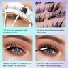 TORMEN Segment Eyelashes, 100 Pieces Segmentation False Eyelashes, Natural and
