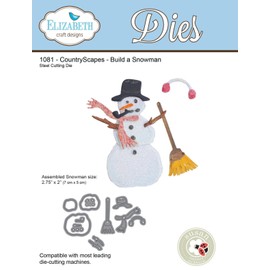 Elizabeth Craft Designs Elizabeth Craft Metal Die Country Scapes Build A Snowman, Acrylic, Multicolour, 21.33x13.71x0.25 cm