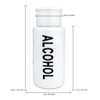 PANA 7 Oz Professional Alcohol-Labeled Push Down Liquid Pumping Empty