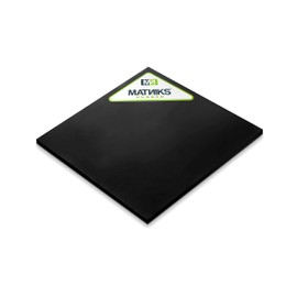 MATNIKS Neoprene Rubber Sheet, Heavy Duty, High Grade 60A, Black, 12x12-Inch by 1/4-inch Thick (+/- 5%) for Plumbing, Gaskets DIY Material, Supports, Leveling, Sealing, Protection, Abrasion, Flooring