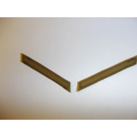 b0668-1 WW2 USMC Summer Long Service Stripes 4 year Pair green wool Khaki R6B