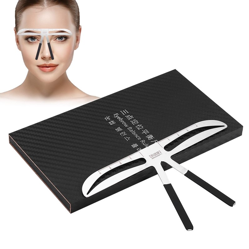 1 Piece Eyebrow Ruler, Professional Eyebrow Measure Balance Extension Ruler
